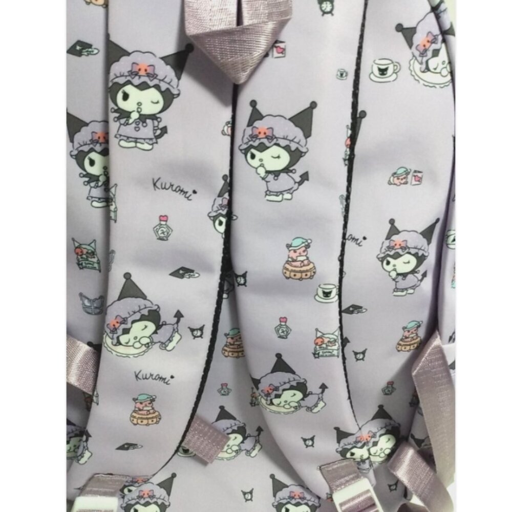 Kuromi Lavender Backpack Dear Sunny Hello Kitty Purple All Over Print AOP Girls - Picture 4 of 8